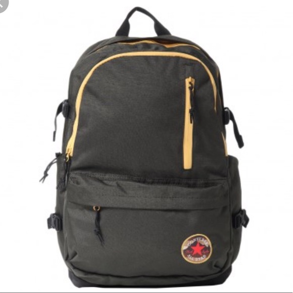 Converse StraightEDGE Backpack GreenYellow Unisex - Picture 4 of 8